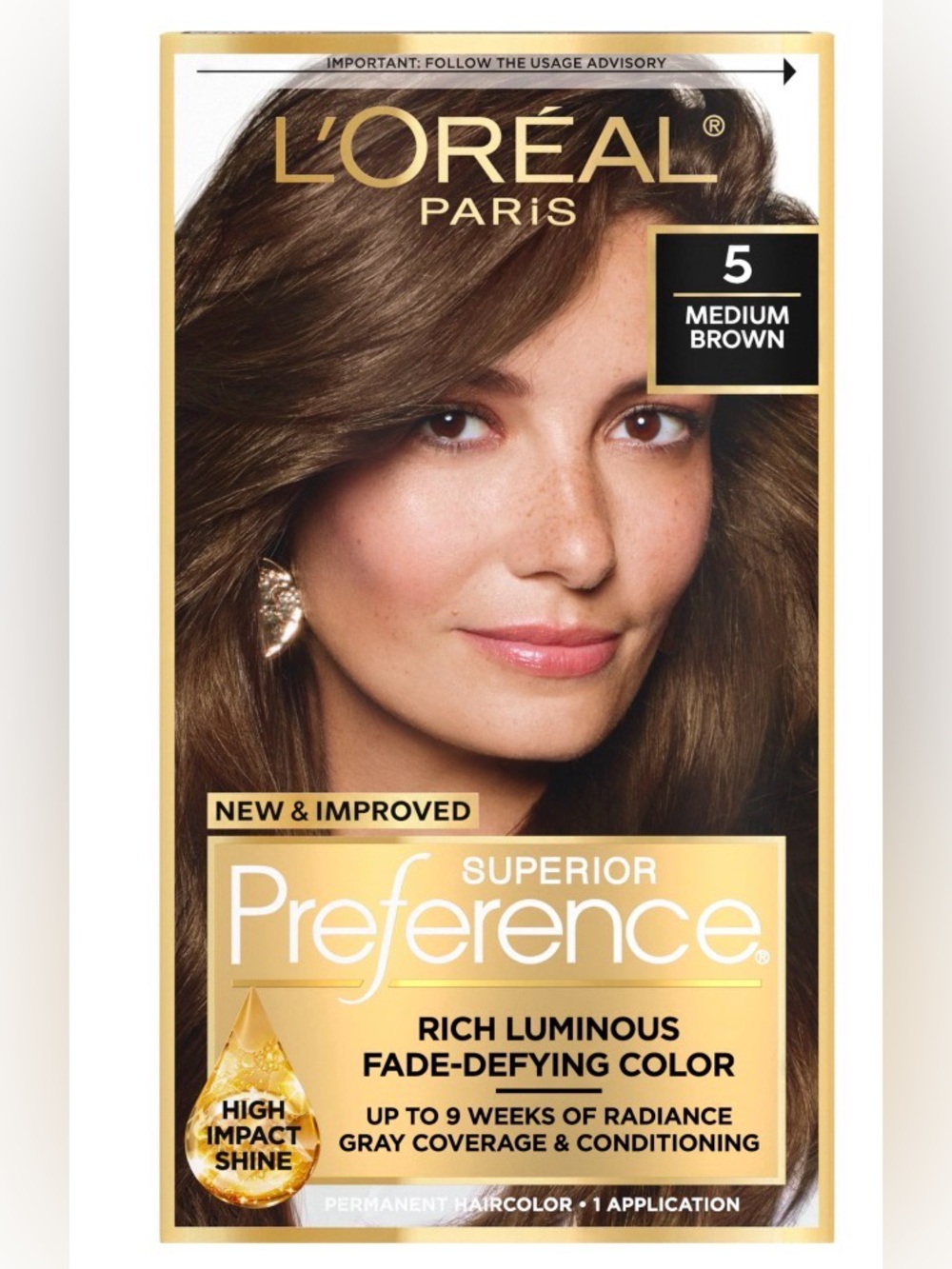 L'Oréal Paris Superior Preference Permanent Hair Color — Medium Brown (5)